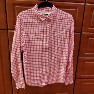 Maison Scotch Red & White Cowboy Shirt - Size 2